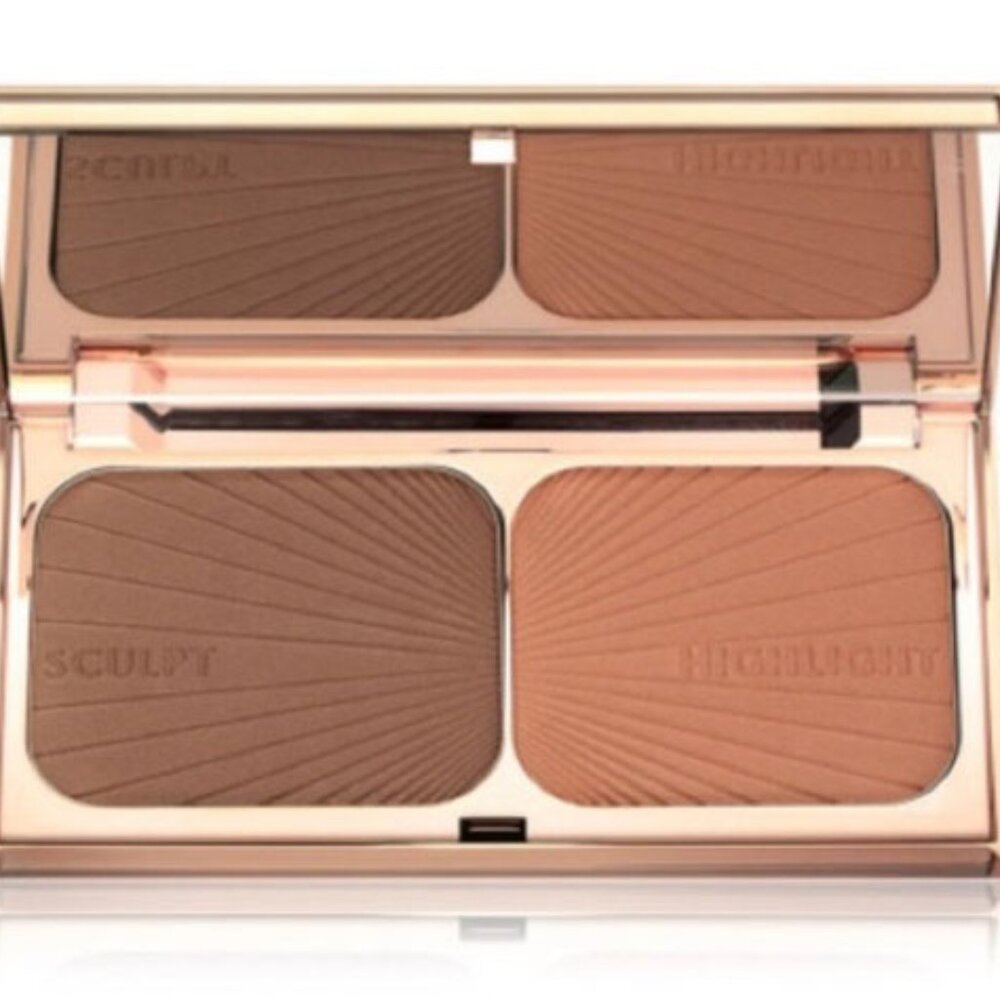 CHARLOTTE TILBURY Filmstar Bronze & Glow Contour Duo-shade Medium Dark - Picture 3 of 4
